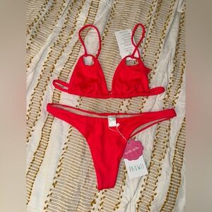 NWT Pauwii by Buyé Scarlett Red Bikini Set - Size M